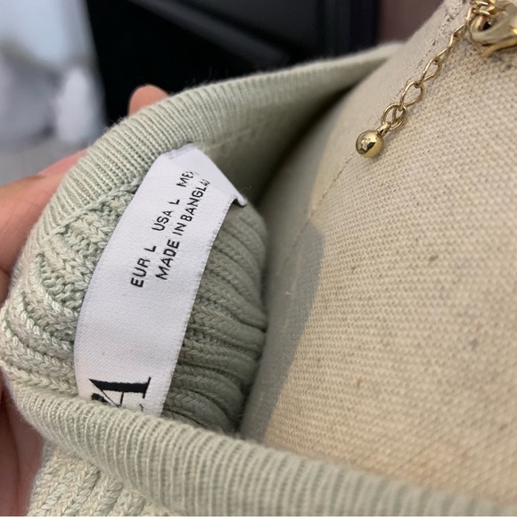 Zara mint green tank Top - Picture 4 of 4